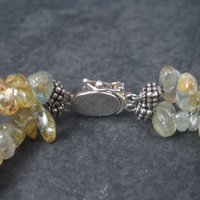 Estate Handmade Mother of Pearl Gemstone Bracelet