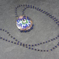 Vintage Cloisonne Enamel Elephant Necklace