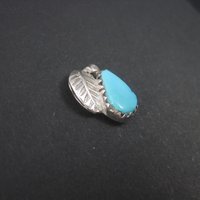 Vintage Southwestern Sterling Turquoise Tie Tack