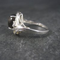 Vintage Sterling Smoky Quartz Ring Size 8