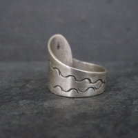 Vintage Southwestern Sterling Spoon Ring Size 9.5