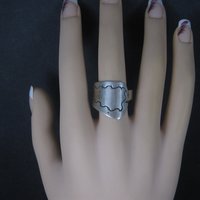 Vintage Southwestern Sterling Spoon Ring Size 9.5