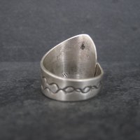 Vintage Southwestern Sterling Spoon Ring Size 9.5