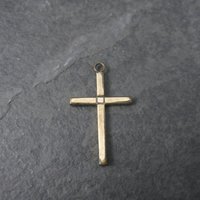 Dainty Antique 10K Cross Pendant Charm