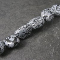 Snowflake Obsidian Bead Strand from Jewelry Basics