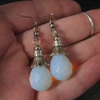 Faceted Opalite Wedding Earrings