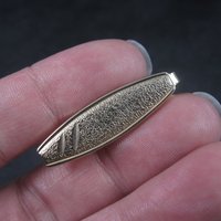 Estate Textured Gold Tone Tie Clip