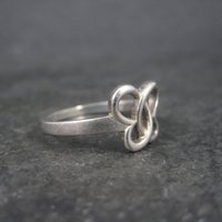 Vintage Italian Sterling Butterfly Ring New Old Stock