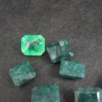 Destash Lot of Faceted Emeralds Loose Gemstones 82.5 Carats