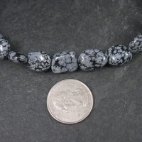 Snowflake Obsidian Bead Strand from Jewelry Basics