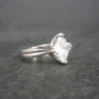Vintage Sterling Cubic Zirconia Ring Size 6