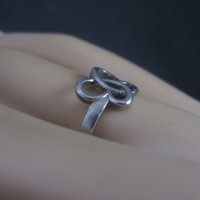 Vintage Italian Sterling Butterfly Ring New Old Stock