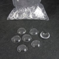 Destash 18mm clear flat round cabochons Lot of 40