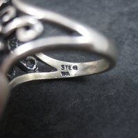Vintage Black Hills Silver Rose Ring Size 6