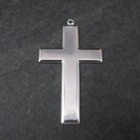 Simple Vintage Sterling Cross Pendant