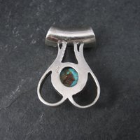 Sterling Sleeping Beauty Turquoise Pendant