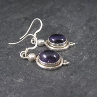 Simple Sterling Amethyst Earrings