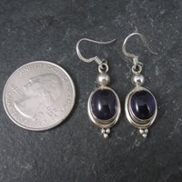 Simple Sterling Amethyst Earrings