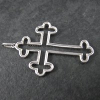 Dainty Sterling Diamond Cross Pendant