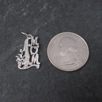 Sterling #1 Mom Pendant