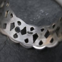 Wide Sterling Celtic Heart Ring Size 7