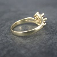 Vintage 10K Zircon Fire Opal Ring Size 6