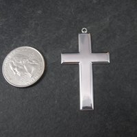 Simple Vintage Sterling Cross Pendant