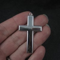 Simple Vintage Sterling Cross Pendant