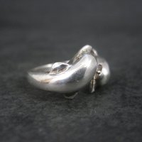 Vintage Sterling Dolphin Ring Size 5.5