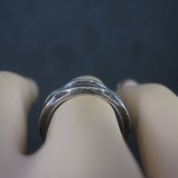 Vintage Sterling Mod Band Ring Size 5.5