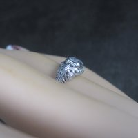 Dainty Antique 10K Filigree Diamond Engagement Ring Size 6