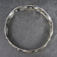 Vintage Southwestern Sterling Bangle Bracelet 8 Inches