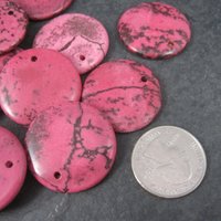 Destash Lot of 16 Pink Magnesite Pendant Focals