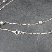 Italian Sterling Bead Chain 30 Inches