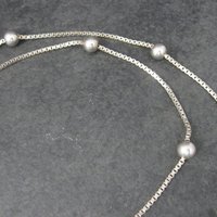 Italian Sterling Bead Chain 30 Inches