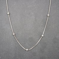 Italian Sterling Bead Chain 30 Inches