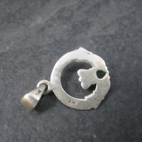 Sterling Claddagh Pendant May Birthstone