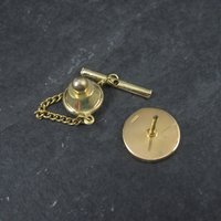 Vintage Gold Filled Round Tie Tack New Old Stock