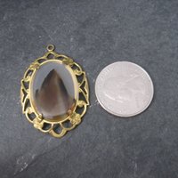 Antique 12K Gold Filled Agate Pendant