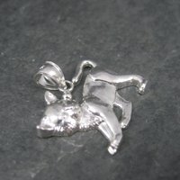 Vintage Sterling Cat Pendant