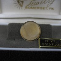 Vintage Gold Filled Round Tie Tack New Old Stock