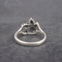 Vintage Sterling Black Hills Silver Leaf Ring Size 6