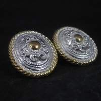 Large Western Circle Y Earrings