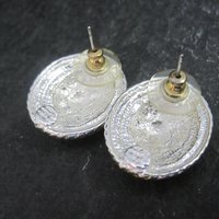Large Western Circle Y Earrings