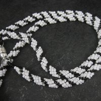 Large Alaskan Native Beaded Orca Necklace