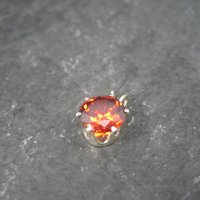 Sterling 8mm January Birthstone Pendant