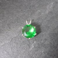 Sterling 10mm May Birthstone Pendant