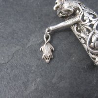 Vintage Sterling Cat and Mouse Brooch