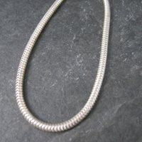 Italian Sterling 3mm Snake Chain Bracelet 7.25 Inches