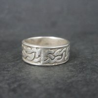 Vintage Sterling Celtic Band Ring Size 11